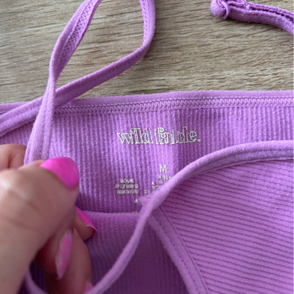 Wild Fable Lavender Ribbed Tank Top - Picture 3 of 3